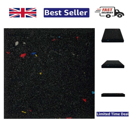 Galaxy black treadmill mat - black,
