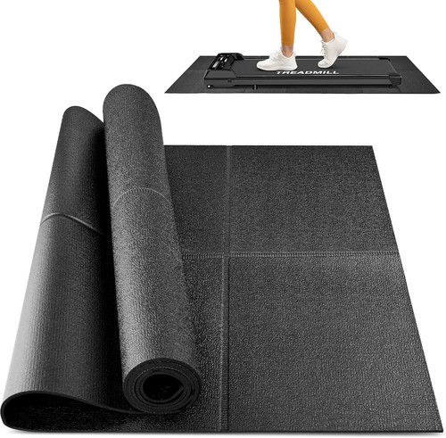 Foldable rubber treadmill mat - foldable,