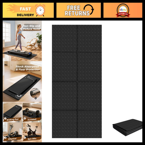 Foldable treadmill mat for - mat,